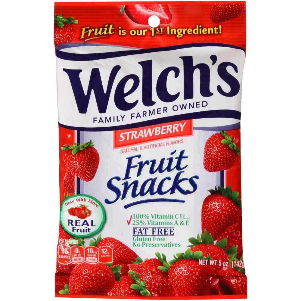Product image of Welch's Fruit Snacks Strawberry 5 oz Bags 5 oz Pack of 12